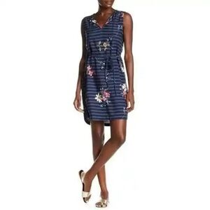 Beach Lunch Lounge Collection Blue Floral Tank Dress Gigi Casual